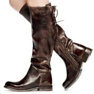 BED STU Manchester Distressed Leather Tall Boots BedStu Size 8.5